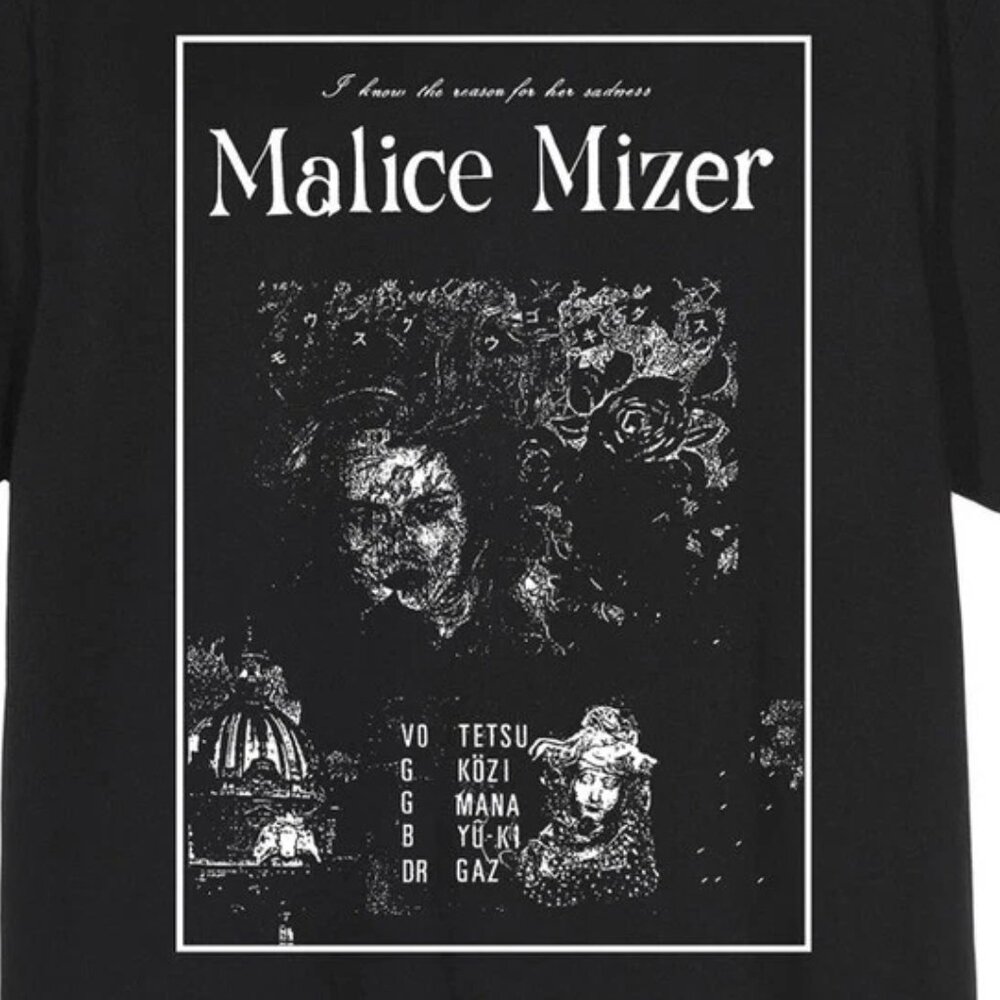 New Malice Mizer I know the reason for her sadness Unisex T Shirt 90 - Picture 2 of 5